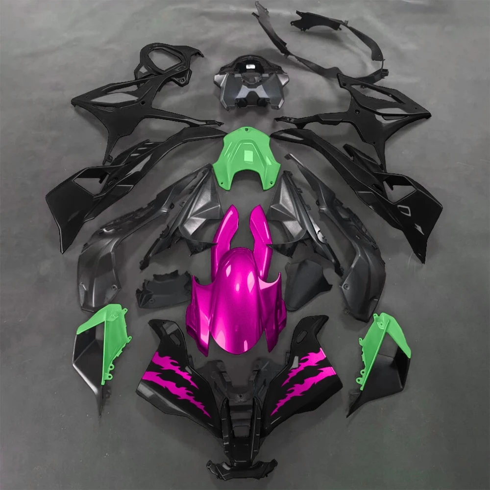Für S1000RR 2025 2026 Lackiertes Verkleidungsset Spritzgegossene ABS-Motorradverkleidungen Komplette Karosserie-Abdeckung Lila Schwarz