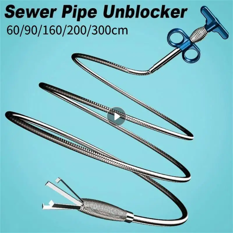 Snake Sewer Pipe Unblocker Spring Pipe Dredging Tool Kitchen Bathroom Sink Drain Clog Remover Anti Clogging Cleaning Tools