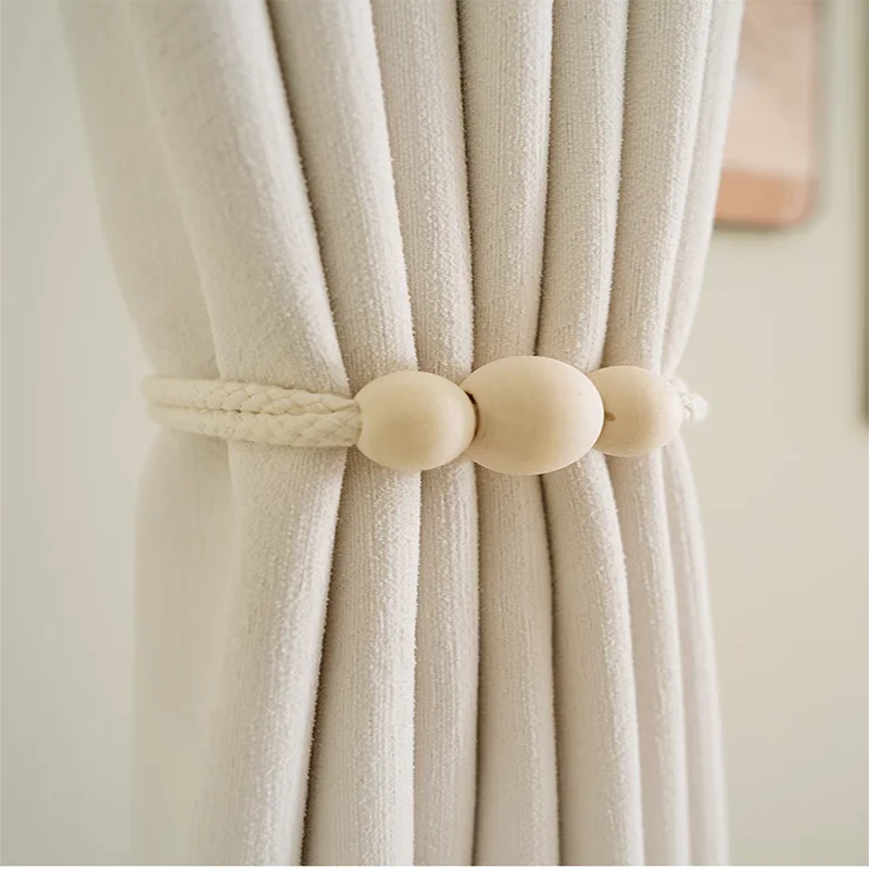 قطعتان من حزام الستارة على الطراز الكوري Ins مزين بحزام ربط الستارة الجديد ثلاثي الأبعاد