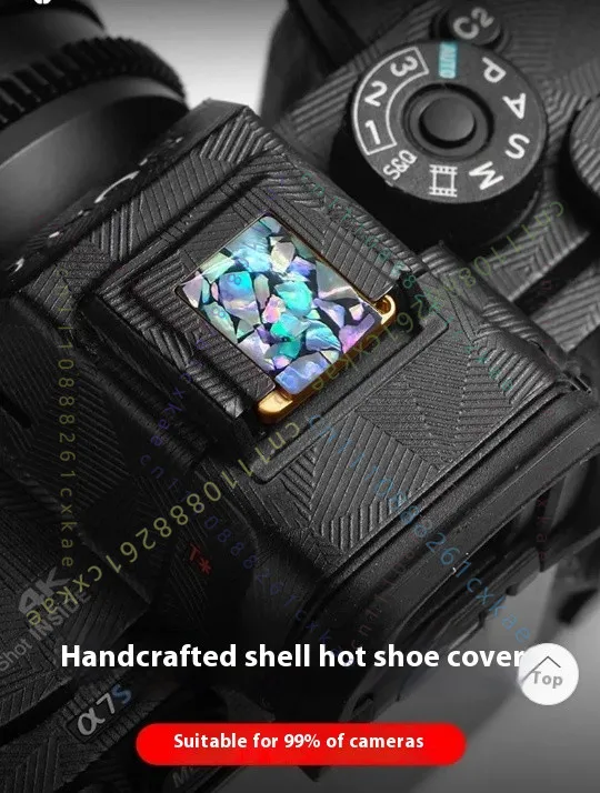 Hot Shoe Cover Cold Shoe Shutter button Seashell Pattern Suitable for Fuji Nikon