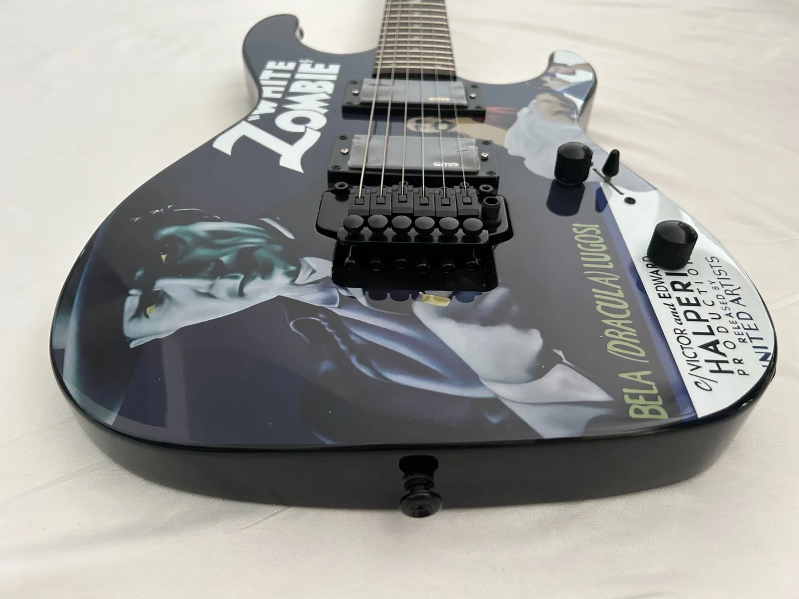 2026 Performance 6 String Custom Metal Guitar Active Sound Pickups Adjustable Floating Guitar