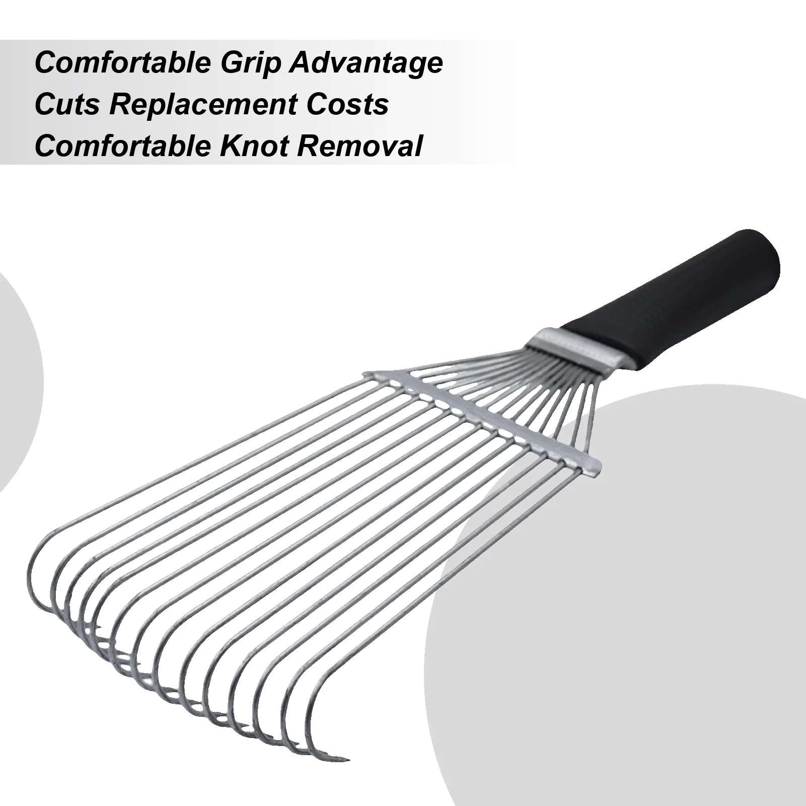 

Грабли для ухода за подшерстком, щетка для выпадения, грабли для подшерстка, эргономичная стальная расческа из кашемировой шерсти для удаления волос для овец, коровы, коз, животных