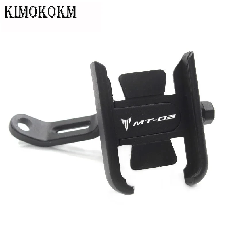 Motorcycle Universal Handlebar Mobile Phone Holder Aluminum Bracket Accessories For Honda Yamaha Kawasaki MT03 MT 03 MT-03