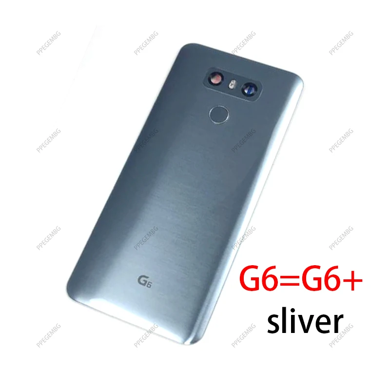 New For LG G6 G6+ LS993 US997 VS998 H870 H871 H872 Housing Back Glass Battery Cover Rear Door Camera Lens glass Touch ID Boutton