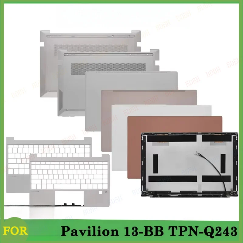 

Сменная крышка для ноутбука Pavilion 13-BB TPN-Q243 G7F: задняя крышка ЖК-дисплея, передняя рамка, подставка для рук, нижний корпус, серебристый цвет
