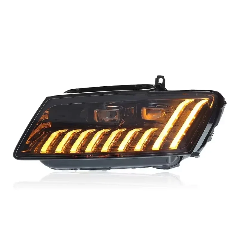 

LED Headlight Assembly for 2008-2018 Q5 Modified Streamer Turn Signal Daytime Running Light Lens Direct Fit Car Front Bulb