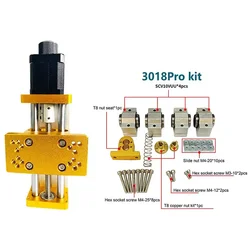 Módulo deslizante de eje Z CNC, mesa deslizante de tornillo, guía de riel lineal para enrutador CNC 3018 Pro, Compatible con husillo de 300W/500W