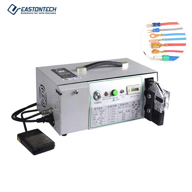 EW-10ET-2 Electrodynamic terminal crimping machine for pre-insulated terminals crimping,cable lug crimping tools