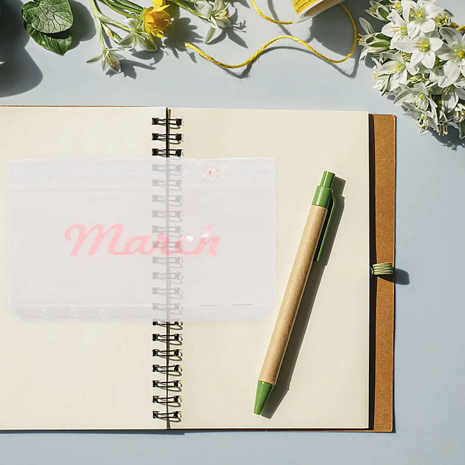 

Набор из 12 бюджетных конвертов-органайзеров для документов с 6 кольцами, многофункциональные карманы для ежемесячного финансового планирования, ПВХ-пакеты для хранения