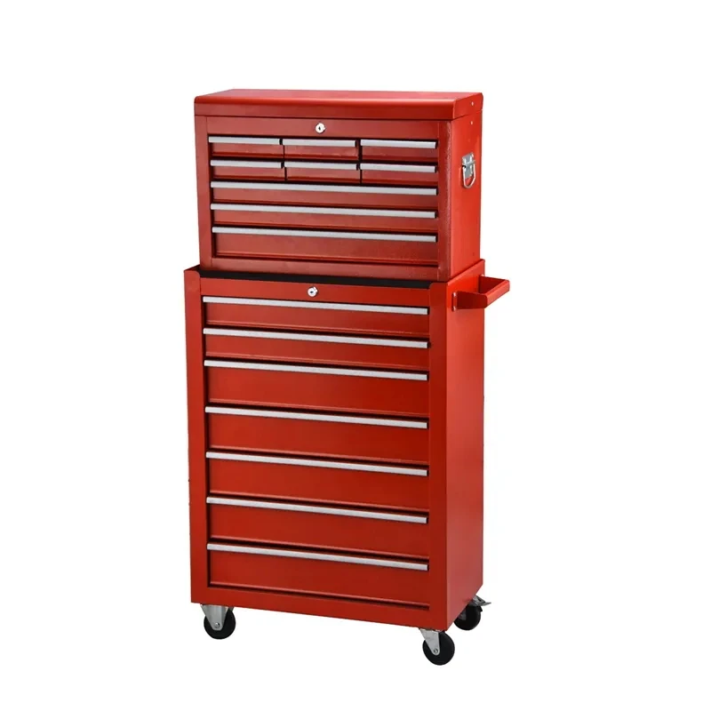 OEM,ODM 16 Drawers Rolling Tool Cabinet Wheels Portable Storage Sliding Box Chest Metal