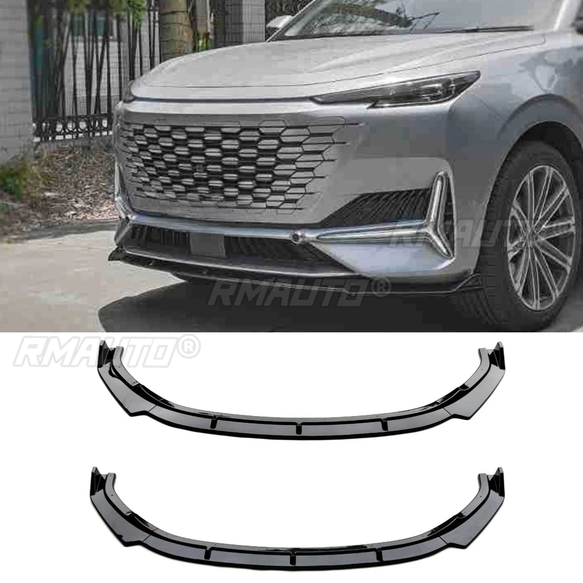 

For Changan UNI-K 2021-2023 Car Front Bumper Spoiler Lip Diffuser Modification Part Bumper Guard Protector Cover Car Accessories