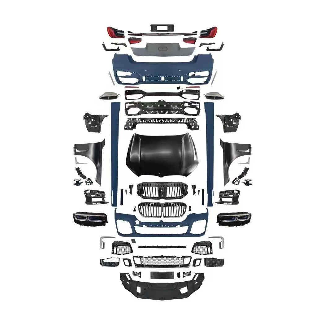 New Full Body Kit for 7 Series G11/G12 (Pre-facelift Facelift Conversion)-Sport Style Front Rear Fog Light Bolts Included