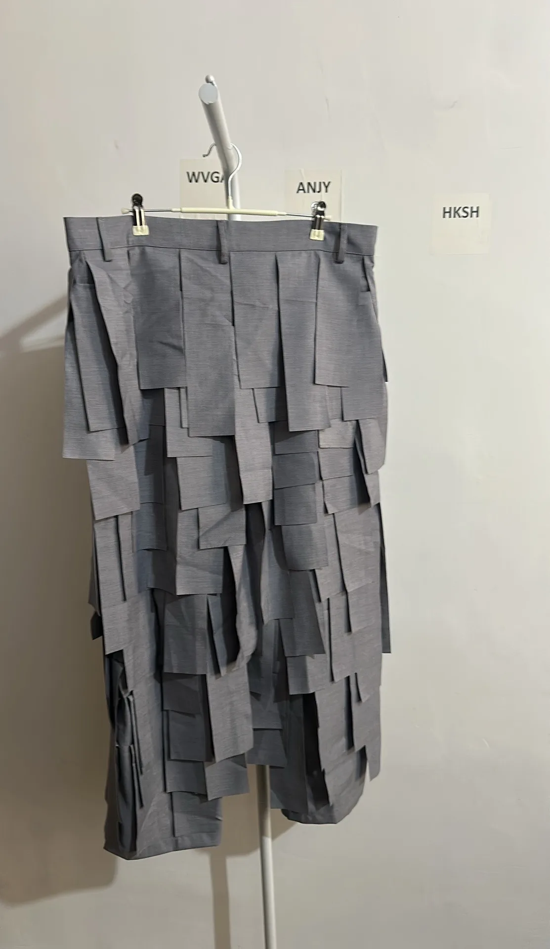 WVGA Spring Autumn New Men's Dark Style Irregular Design Trendy Punk Skirts Pants Niche Chic Casual Slim-Fit Trousers Ins W27579