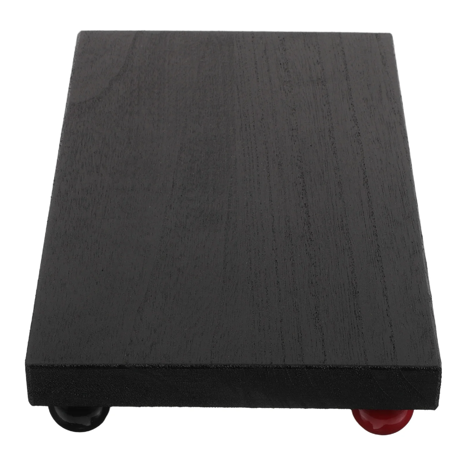 

Solid Wood Storage Tray Bathroom Ring Holder Bedroom Desk Organizer Trinkets Black Perfume