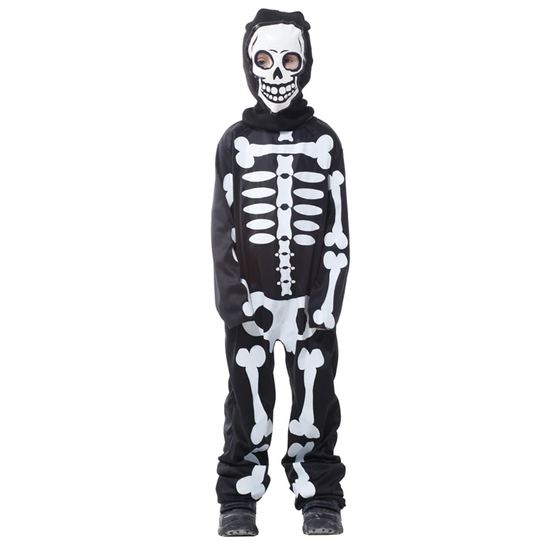 Halloween Skelet Kostuum Voor Kinderen Ghost Jumpsuit Glow In The Dark Carnaval Party Zentai Bodysuit Podium Performance Outfits