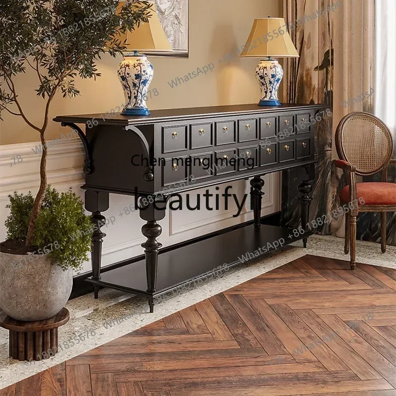 French retro entrance table neoclassical decorative cabinet, drawer and chest cabinet6220