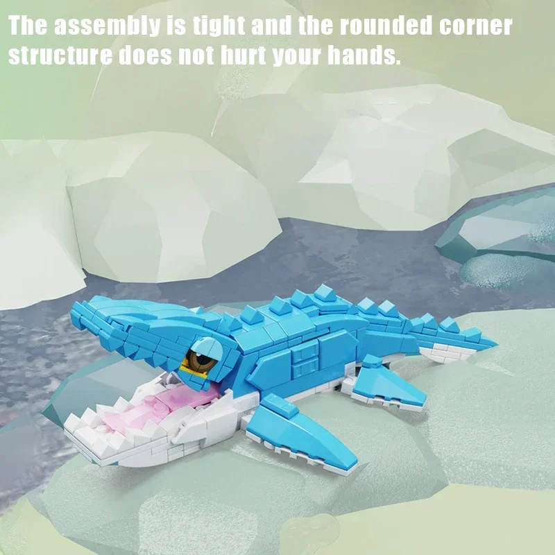 6 Types Jurassic MOC Dinosaur World Tyrannosaurus Rex, Pterodactylosaurus Building Blocks Assembly Bricks Toys Gift for Kids