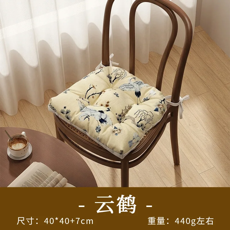 Nieuwe stoelkussen in Chinese stijl, geschikt voor alle seizoenen, universeel voor gebruik in de woonkamer, als decoratie voor eetkamerstoelen, hoefijzervormig, antislip.