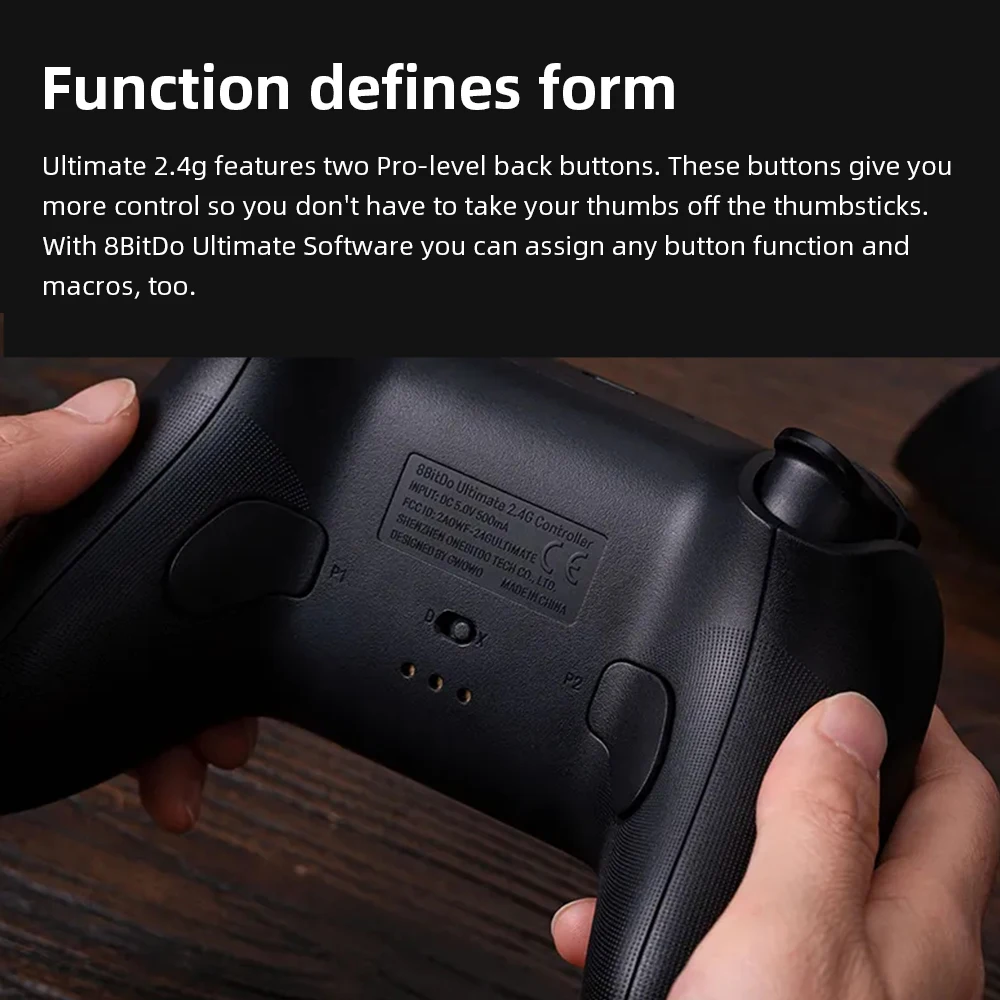 8BitDo New Ultimate 2.4G Wireless، تحديث عصا التحكم بتأثير القاعة، وحدة تحكم الألعاب للكمبيوتر الشخصي، Windows Steam Deck، Android iPhone