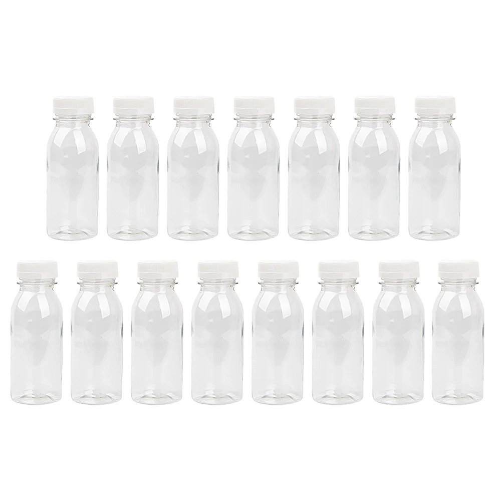 15 stuks brede mond transparante huisdier drinkflessen melk sap yoghurt opslag morsbestendig wegwerp sap opslagflessen