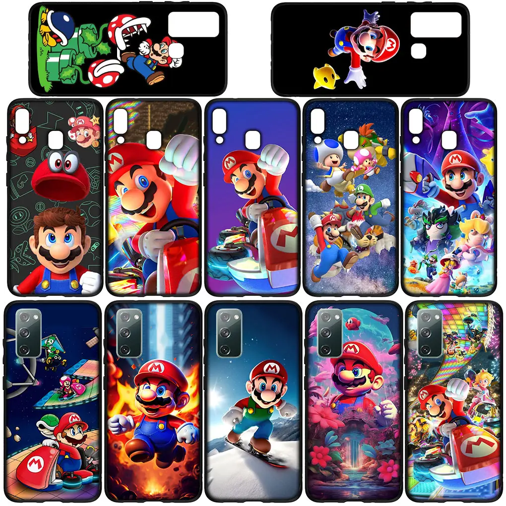 Cute-M-Marios-Cartoon Soft Silicone Cover for Samsung Galaxy A13 A71 A21S A22 A73 A42 A03 A02 A11 A70 A72 A7 Casing Phone Case