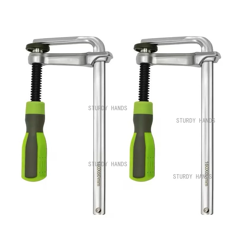 1/2PCS F-type Wooden Clamp Anti Slip Handle Bracket Desktop Welding Fixture Suitable for Wooden Fixation Hardware Accessories