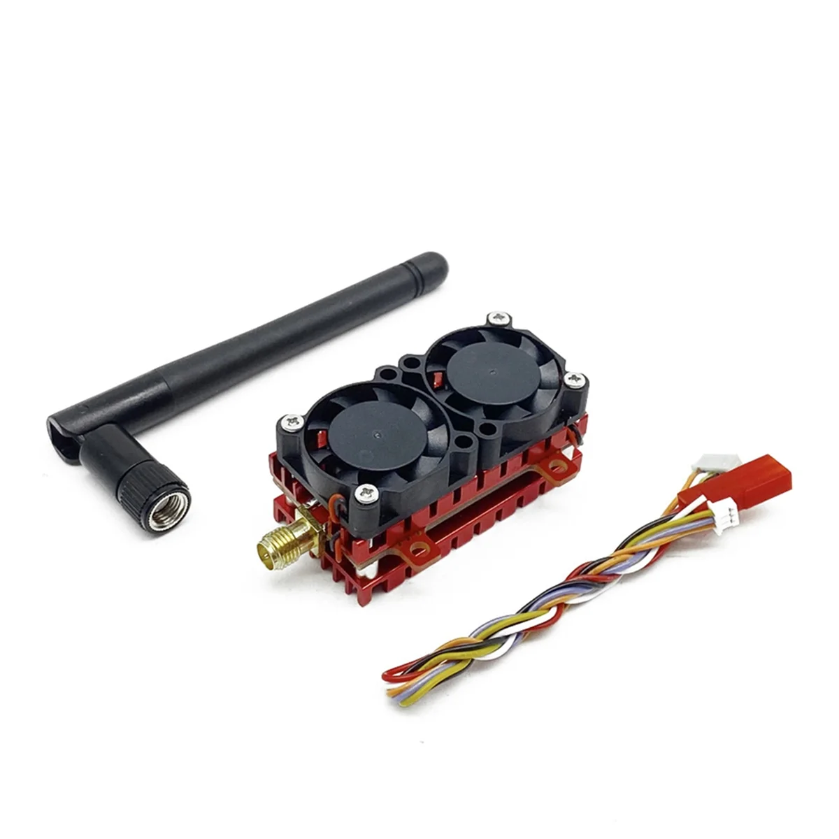 

ABJG-5W 5.8G VTX 5000 мВт 48-канальный видеопередатчик FPV с охлаждающим вентилятором 2S-6S для FPV дальнего действия