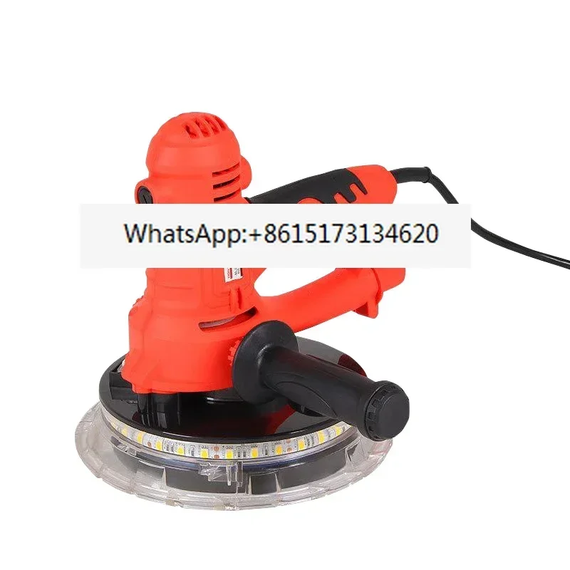 Dustless Electric Drywall Sander Wall Putty Polisher Hand Grinder Led Double Light Grinding machine Grinder for Home Decoration