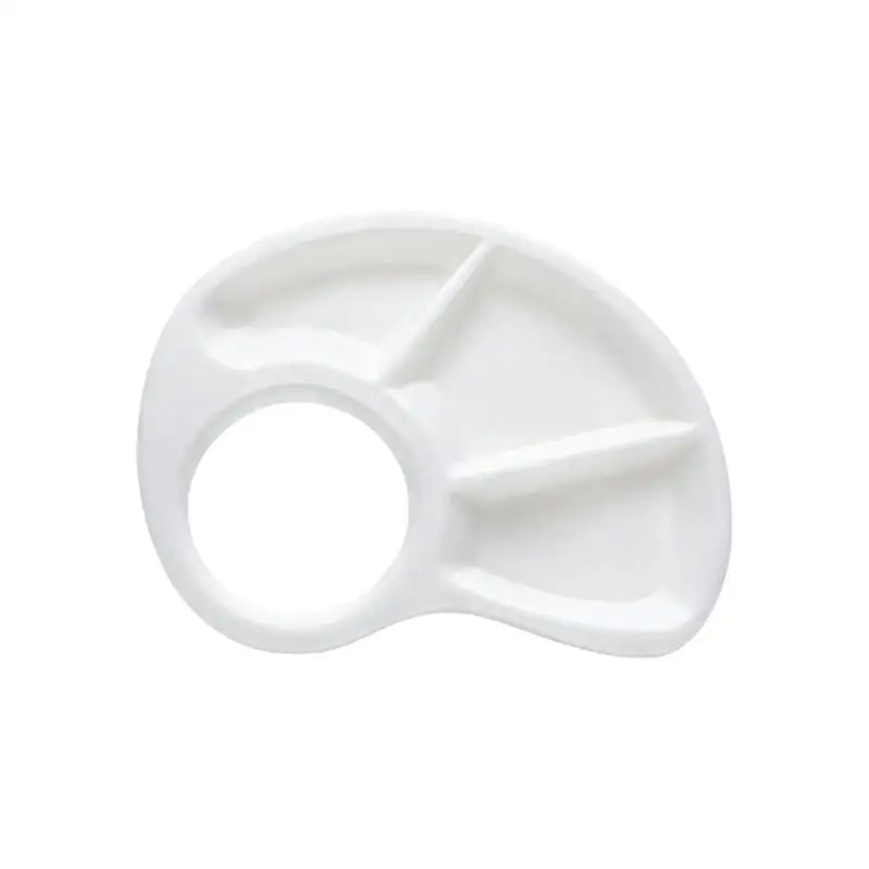 R53C Hand Worn Paint Tray with Thumb Grip, Multiple Mixing Wells for Classroom Drawing, Desk Study, and Color Tasks