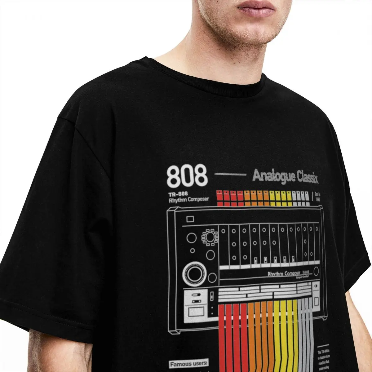 Men Women T Shirt Roland TR-808 TR 808 Musical T Shirt Fashion Pure Cotton Vintage Classic O-Neck T Shirt Large Size T Shirt