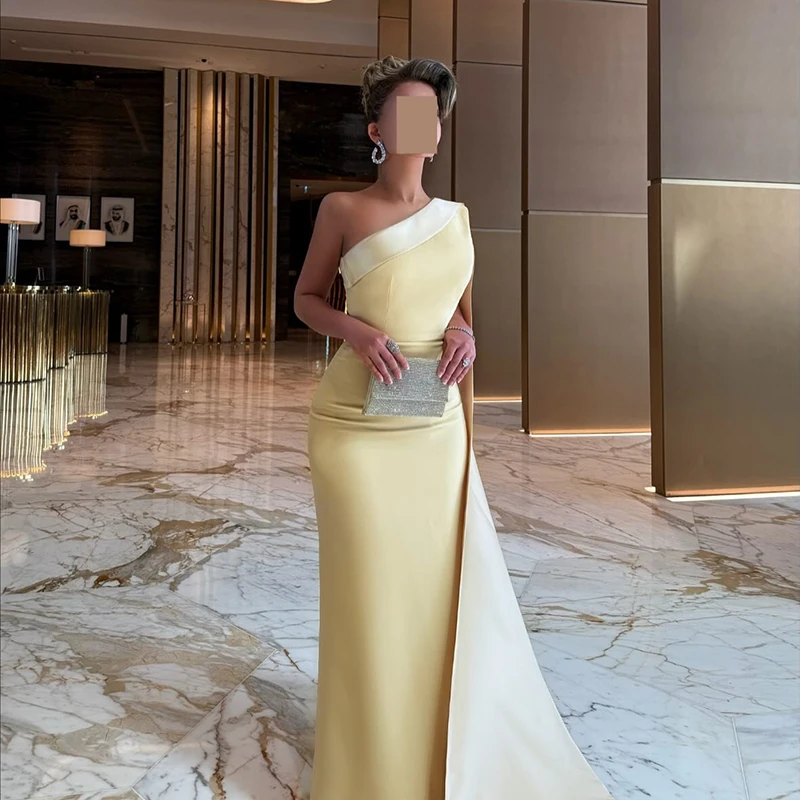 Suknie wieczorowe Thinyfull w stylu syreny z Arabii Saudyjskiej, na jedno ramię, do ziemi, na imprezę, koktajl, studniówkę 2026, szyte na miarę.