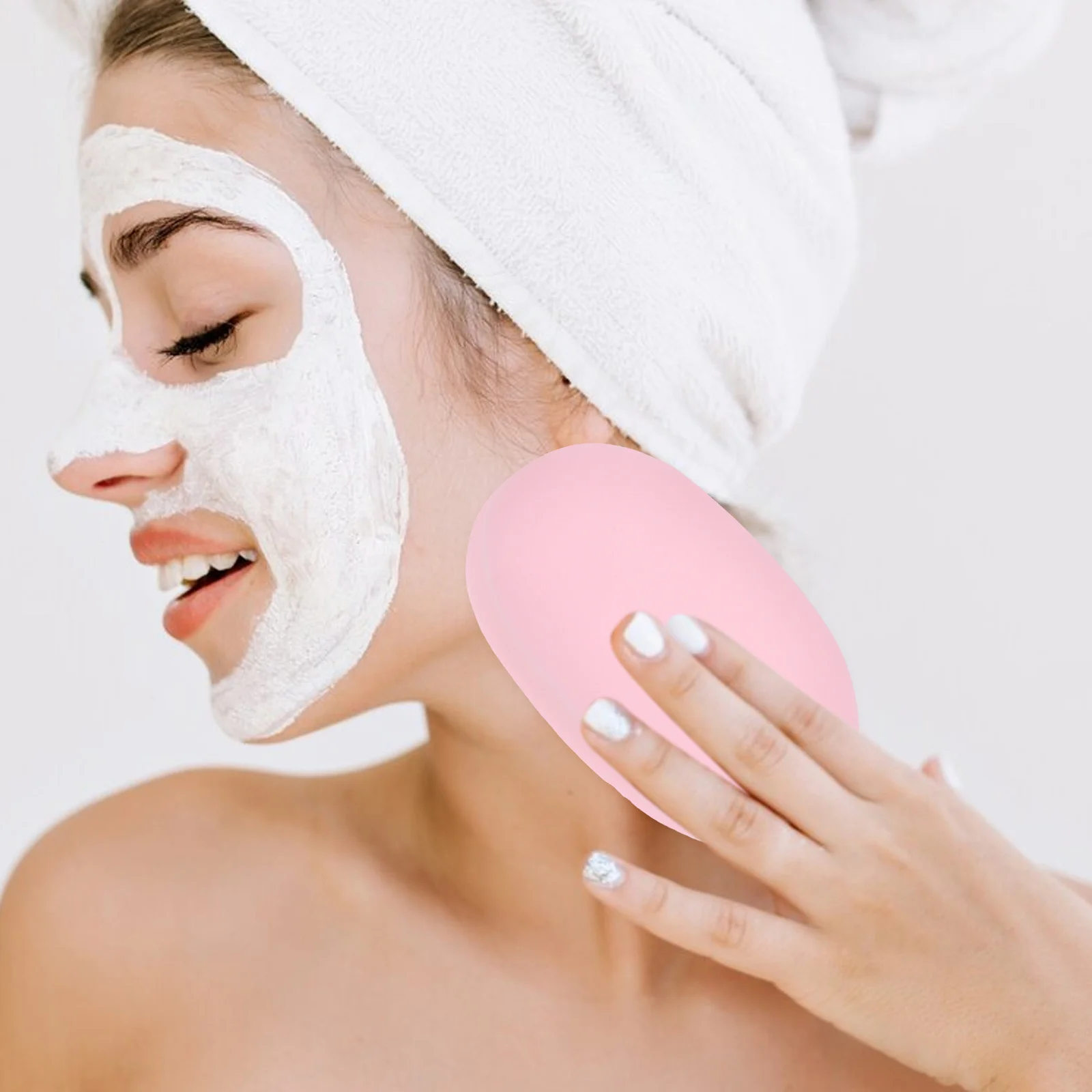 5 pcs Facial Natural Makeup Puff Cleansing Facial Sponge Tool for All Makeup Puff Types Removing