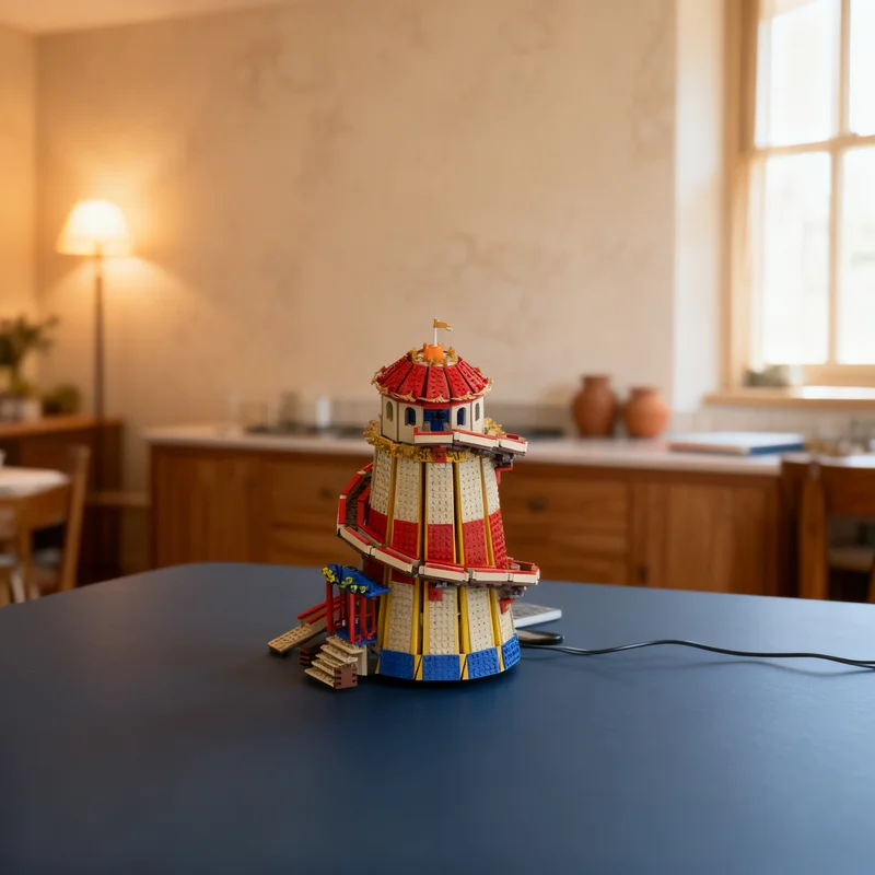 

1437 деталей MOC: Аттракцион «Каталка» (Helter Skelter) — Модель для сборки от Creator Expert. Подарок для творчества, коллекционный предмет, декор для демонстрации. Премиум-качество.