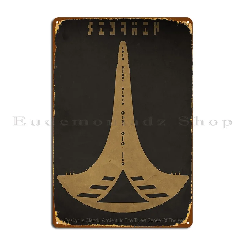 Panneau métallique imprimé de l'univers Destiny Stargate, espace négatif, classique, rouillé, personnalisé, en fer, créer un affiche en étain