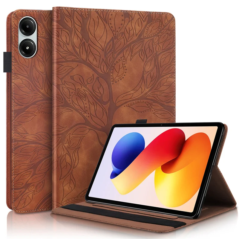 

Coque for Redmi Pad 2 Pro Case 12.1 Inch Embossed Tree Leather Wallet Flip Cover for Funda Xiaomi Redmi Pad 2 Pro 2025 Case