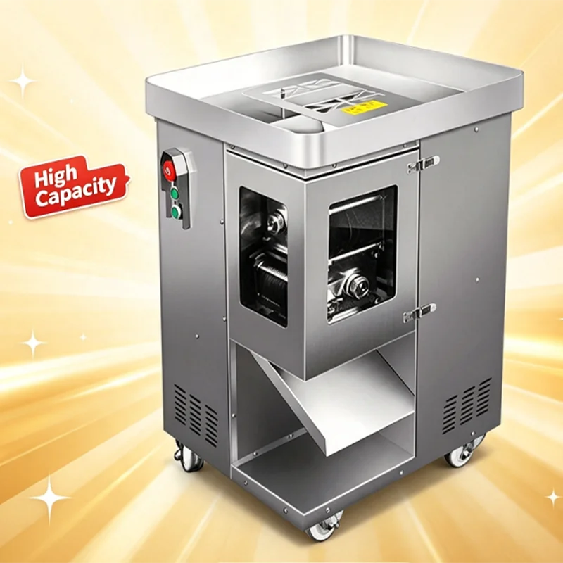 Meat Slicer & Shredder Fresh Meat Slicing/Shredding/Dicing Removable Blades Electric Meat Cutter