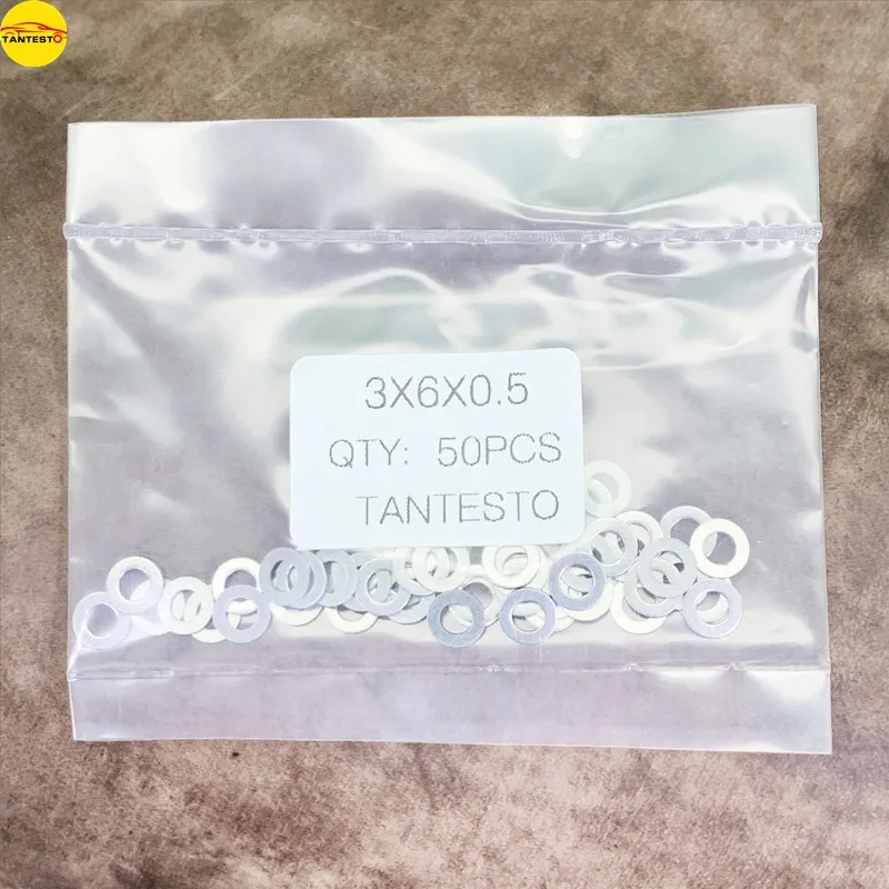 CRIN CRDI Diesel Injector Nozzle Afstellen Ring Pakking 3X6X0.5mm Reparatiesets