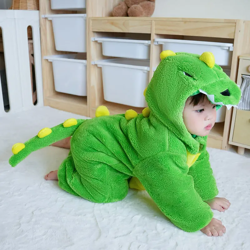 0-3y Babies Romper Cute Animal Onesie Sully Oufit Baby Boy Girl Soft Sullivan Pikachu Dinosaur Sleepwear Halloween Costume Suit