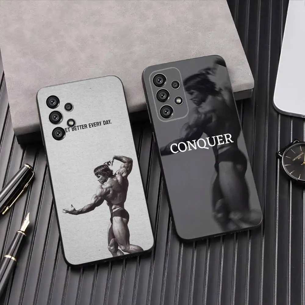 

Arnold Schwarzenegger Phone Case For Samsung Galaxy A13,A21s,A22,A31,A32,A52,A53,A71,A80,A91 Soft Black Shell