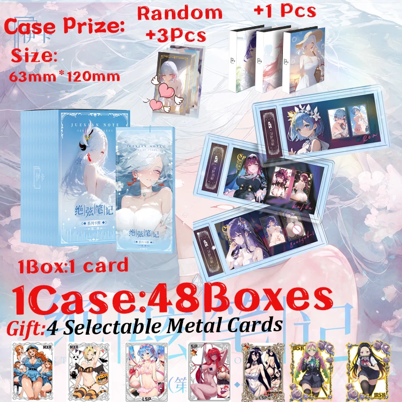 Wholesale 2024 Newest ika Jue Xian Note 2 Waifu Goddess Story Collection Card Swimsuit Bikini Booster Box Habbies Gift