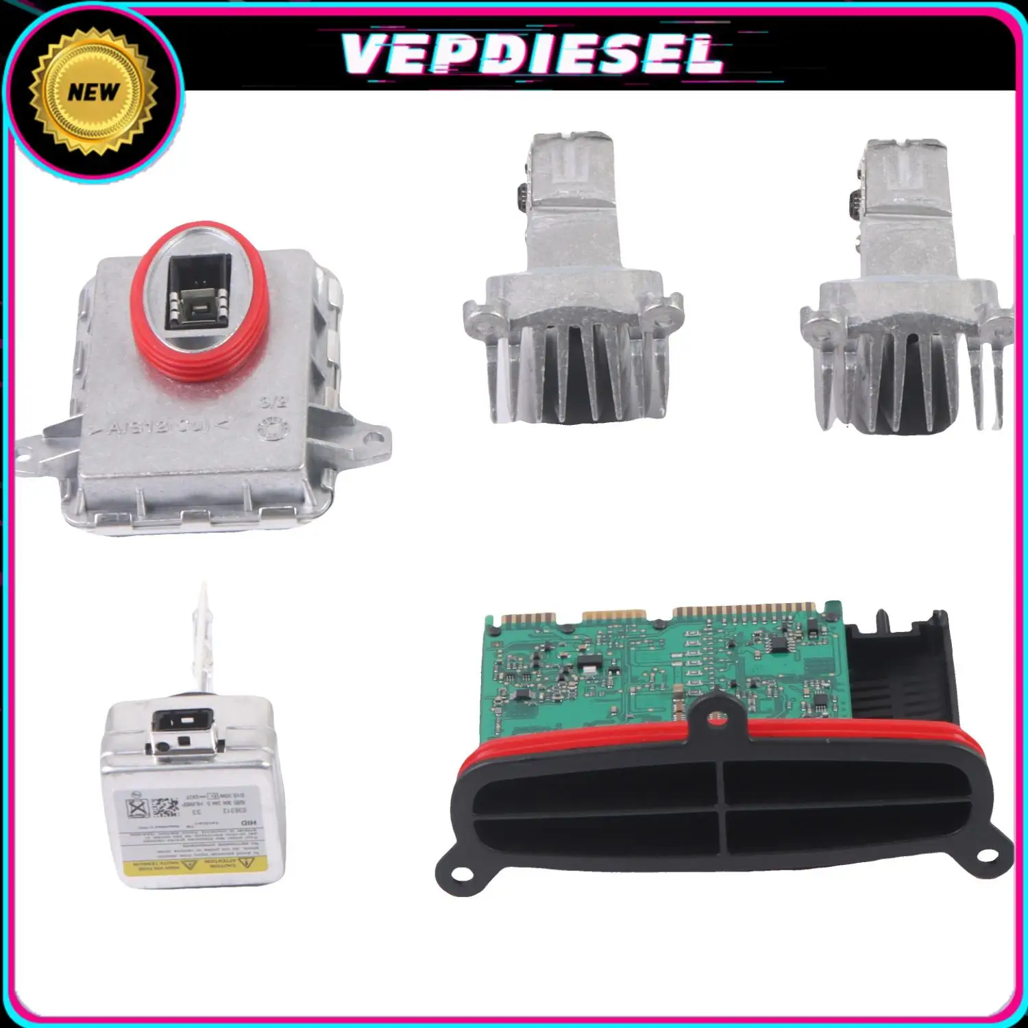 

1 комплект светодиодного модуля ксеноновой балласта 63117355073 63117318327 63117343876 для BMW 5 серии 528i 535i 550i M5 2014-2016