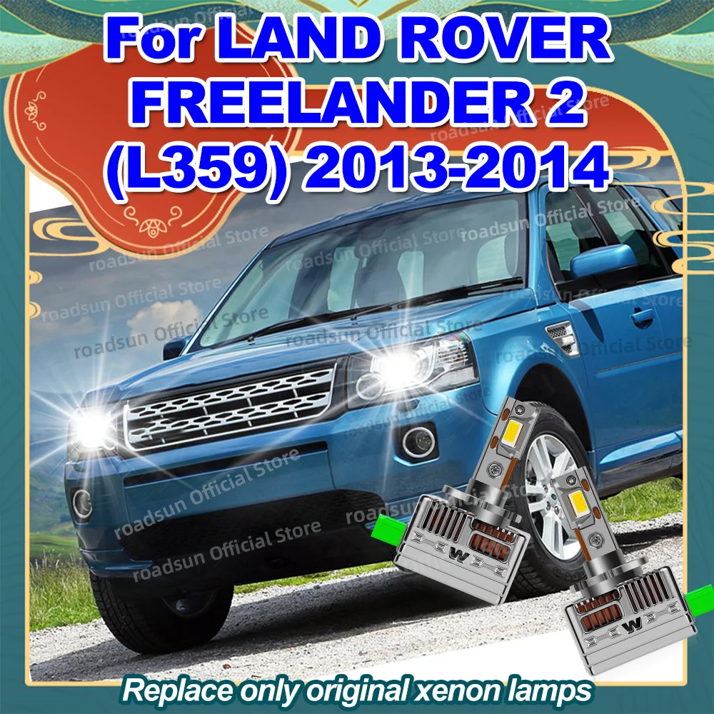 

2PCS 50000LM Headlight LED Canbus Lamps 1:1 Original HID Xenon Lights 6000K For LAND ROVER FREELANDER 2 L359 2013-2014