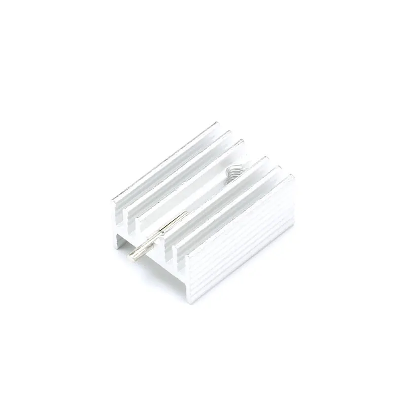 Disipador térmico de aluminio a-220, radiador de Transistor de disipador de calor 220 con aguja para refrigeración del refrigerador TO220, 21x15x10MM, 10 Uds.