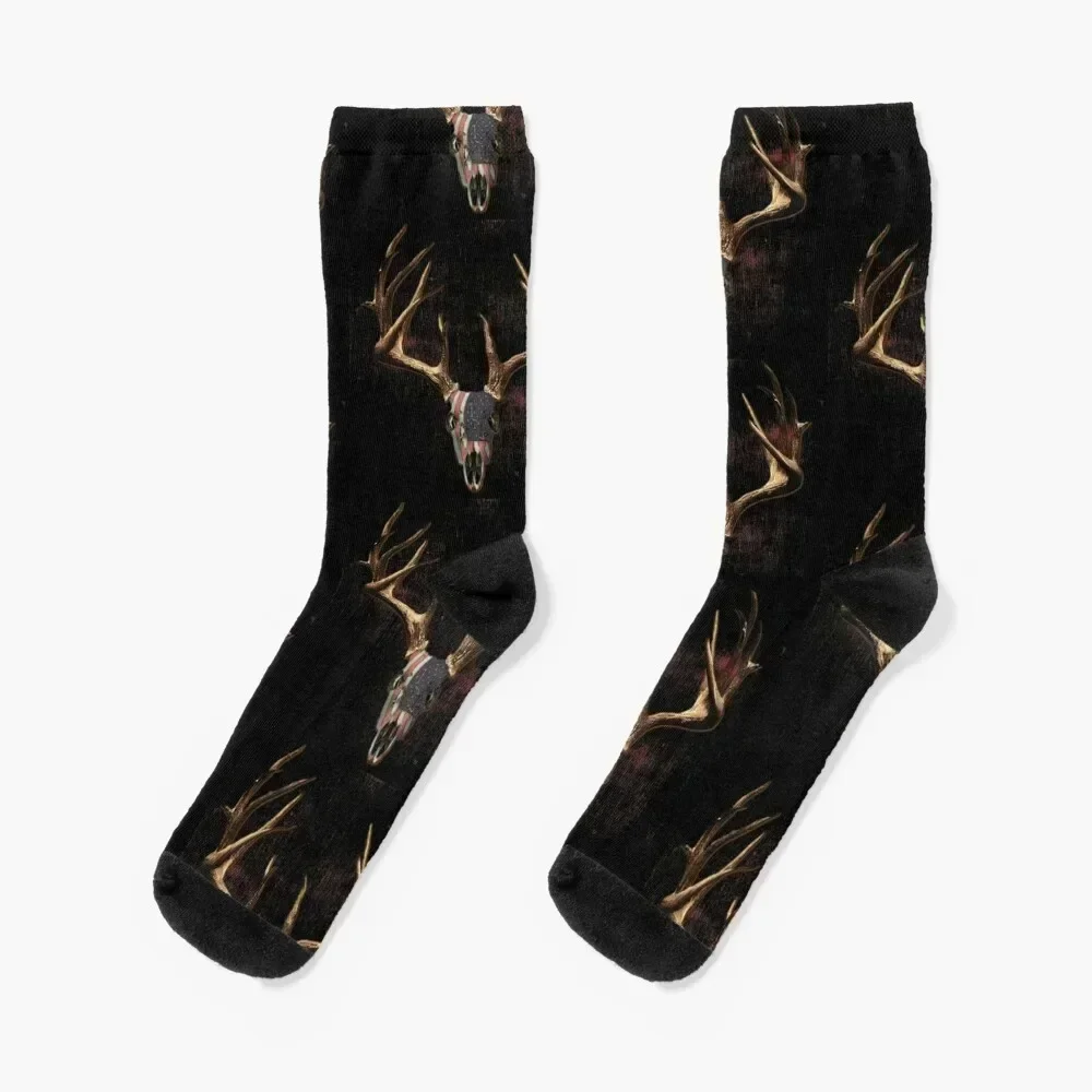 Whitetail Americana Socks New year's basketball floor Non-slip Socks Women Men's