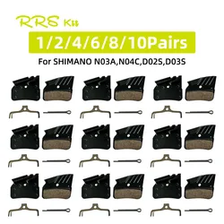 RRSKit Ceramic Disc Brake Pads For Shimano M9120 M8120 M7120 Bike Brake Pad Bicycle Accessories Cycling Parts For N03A N04C DO2S