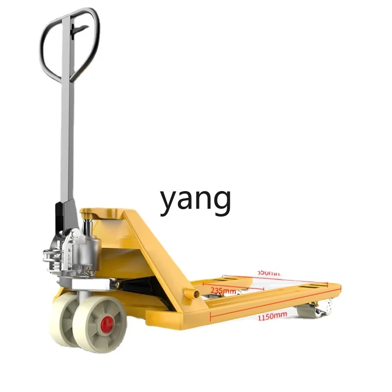 

Yjq Forklift Hydraulic Truck 2/3 Tons Hand Pull Trailer 5 Tons Pallet Loader Warehouse Handling Trailer