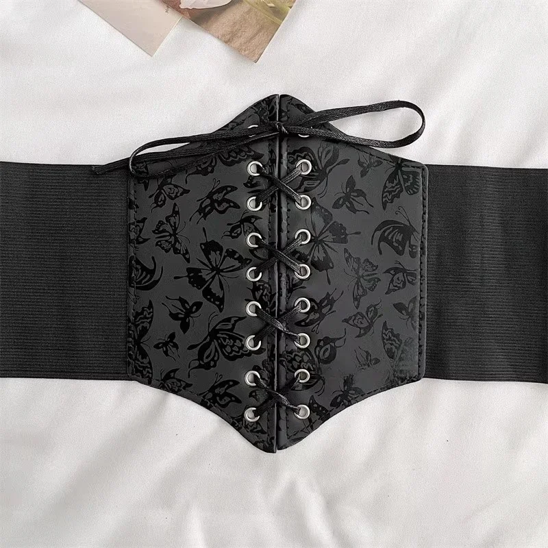 Sexy Women's Corset Body Shapewear Wide Leather Belt Cummerbunds Strap Belts for Women High Waist Slimming Corsets and Bustiers #6