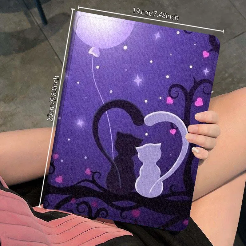 حافظة كمبيوتر لوحي لطيفة على شكل قطة للحيوانات الأليفة لجهاز Apple iPad 11th 10th 10.9 10.2 Pro 12.9 2 Air 3 13 11 7th 9.7 mini 7th 6 8.3