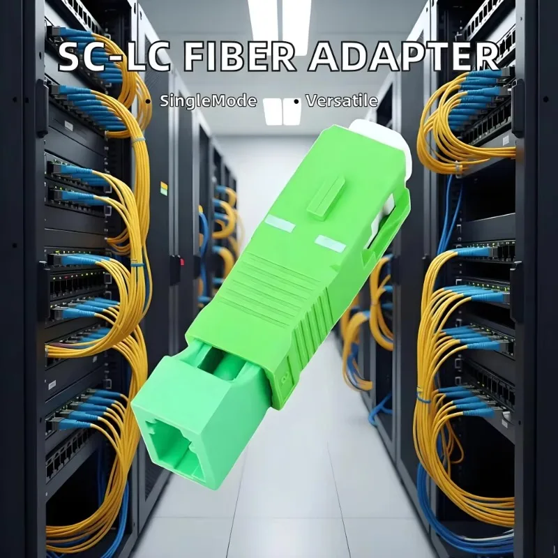 Single Mode 9/125um Hybrid Fiber Optic Adapter SC/APC Male To LC/APC Female Converter For FTTH Field Cabling Work
