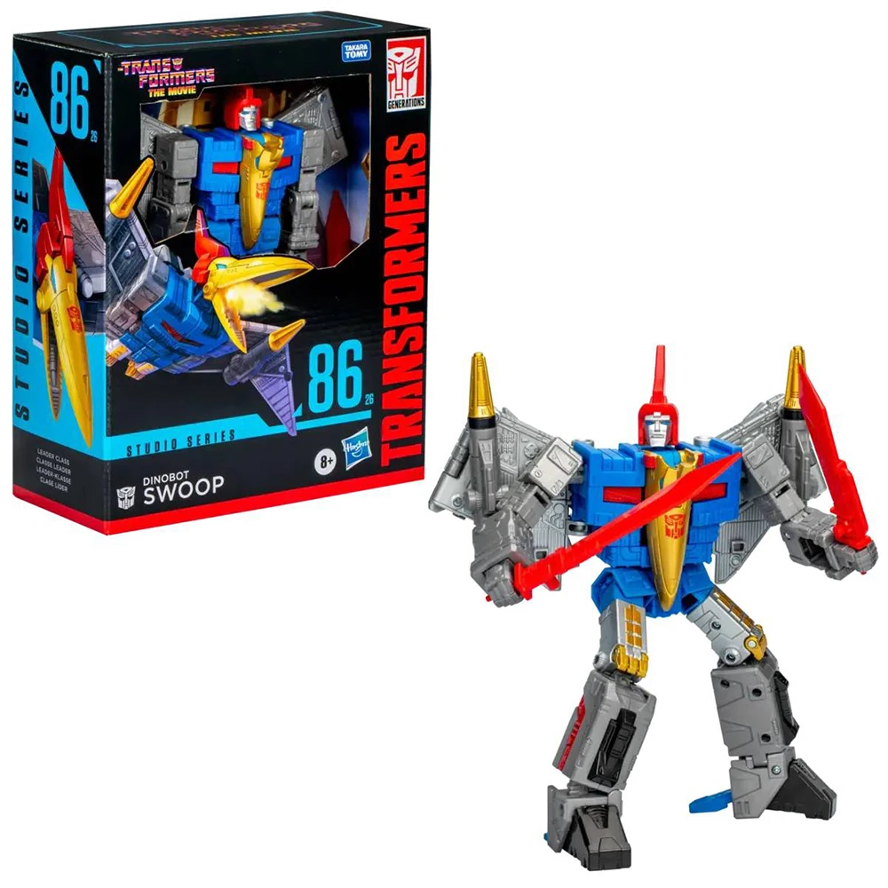 In Stock Original Hasbro Transformers Studio Series 86-26 Leader Class Dinobot Swoop Pterosaur Robot Figures Action Model